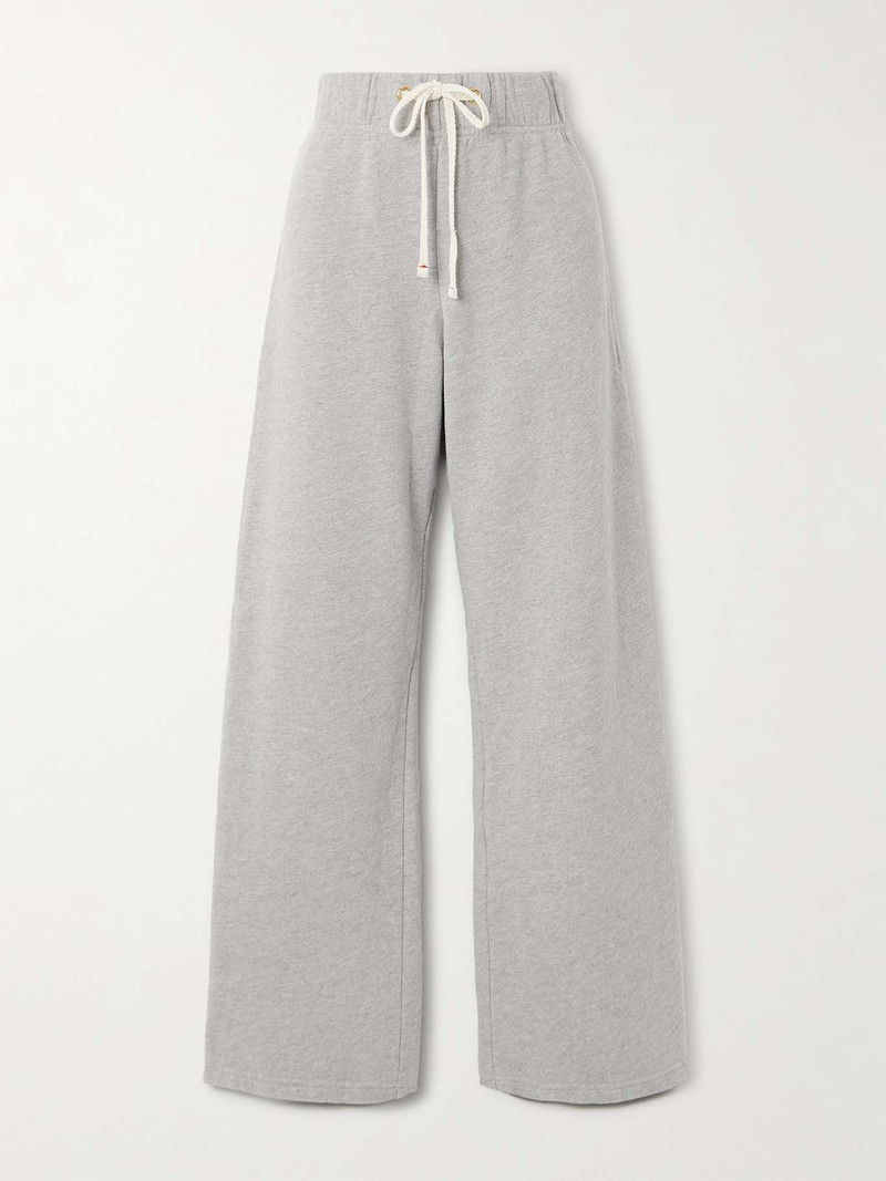 Eazy cotton-jersey track pants Gray - 1