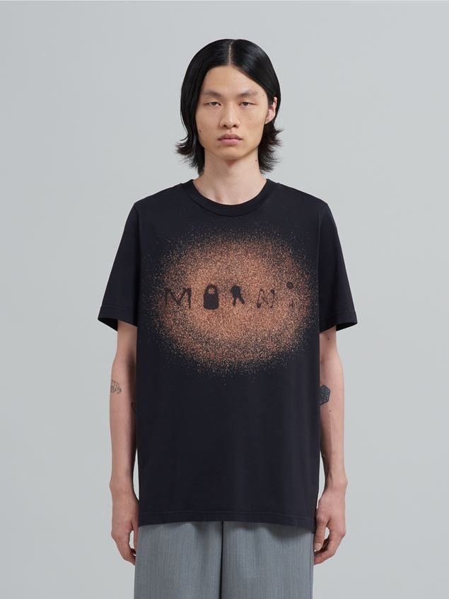 FOUND OBJECTS LOGO PRINT ORGANIC COTTON JERSEY T-SHIRT - 2