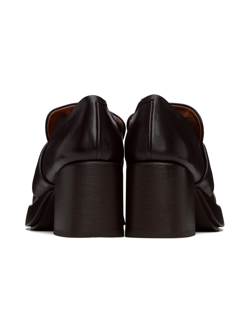 SSENSE Exclusive Black Plattino Mocassino Heels - 3