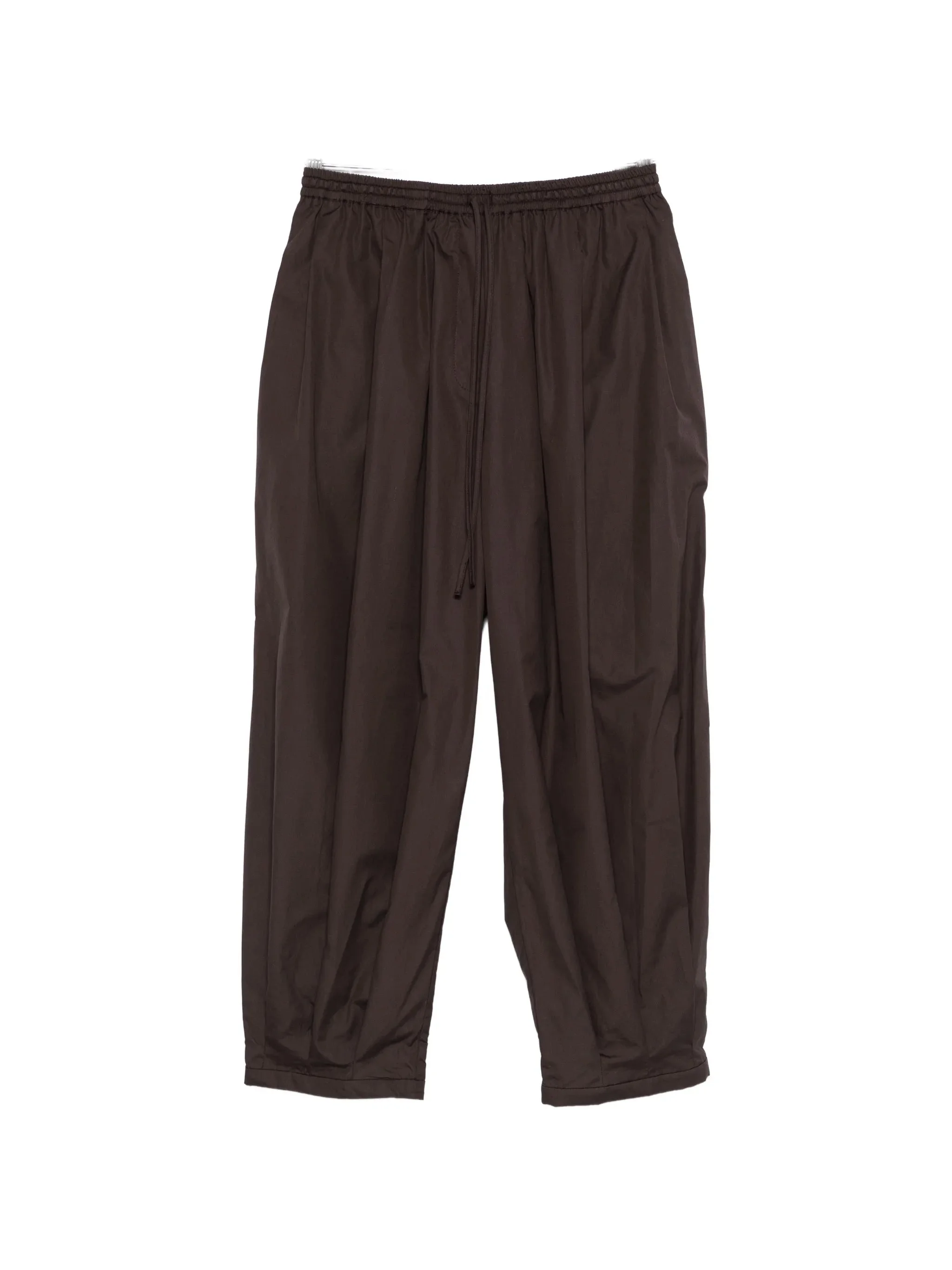Mark Kenly Domino Tan Paily Drawstring Trousers - 1