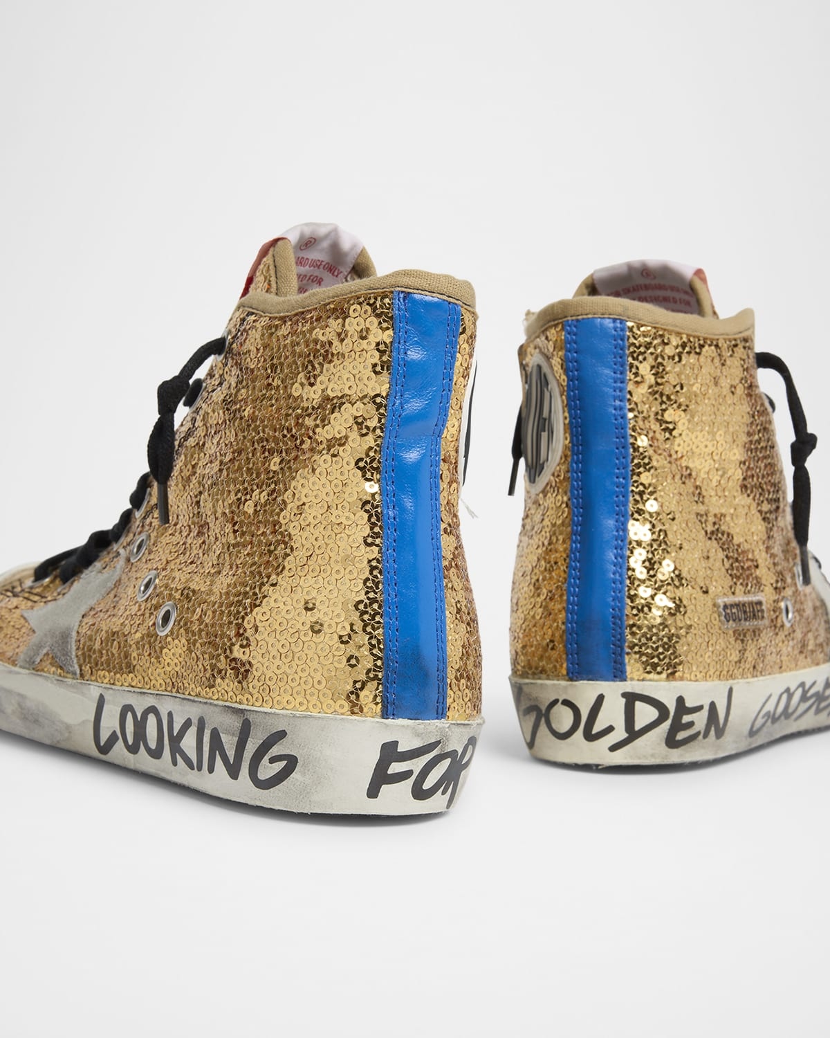 Golden Goose Francy Sequin High-Top Sneakers neimanmarcus