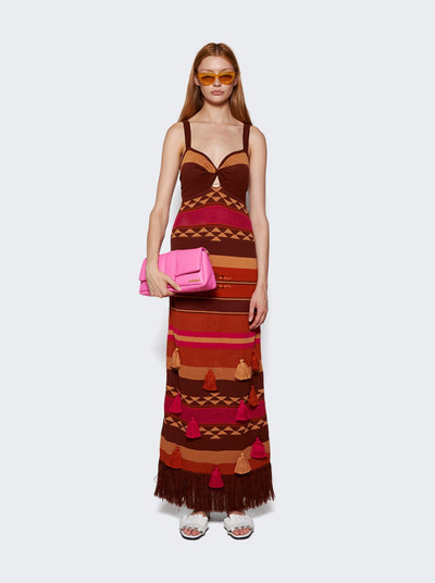 Johanna Ortiz Bedouin Under the Tropics Dress Red and Orange outlook