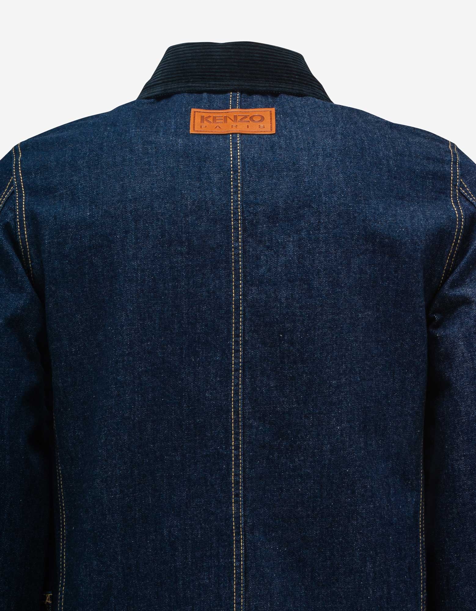 Blue Kenzo Poppy Workwear Denim Jacket - 5