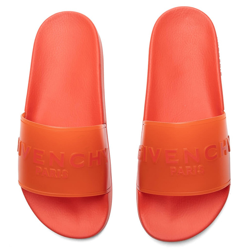 Givenchy GIVENCHY SLIDE FLAT SANDALS - DARK ORANGE outlook