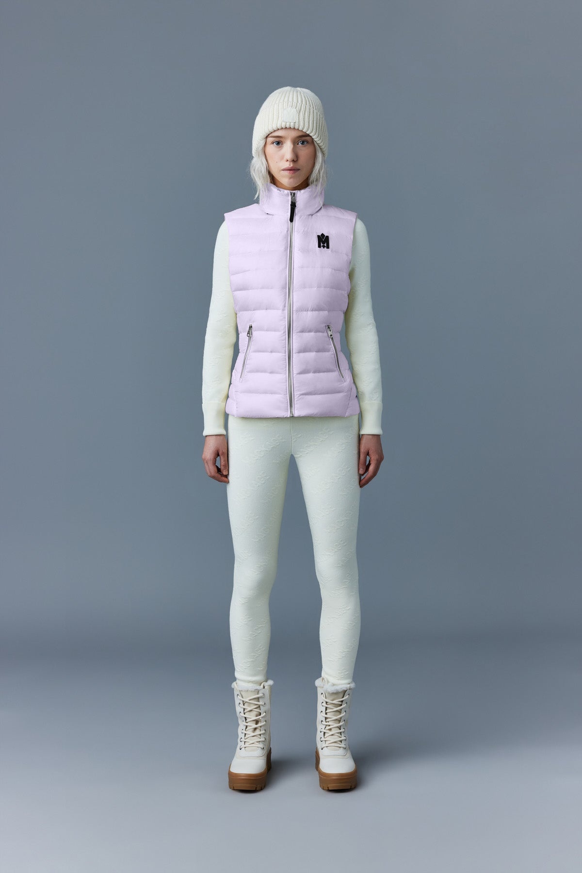 KARLY Recycled E3-Lite down vest with peplum - 2
