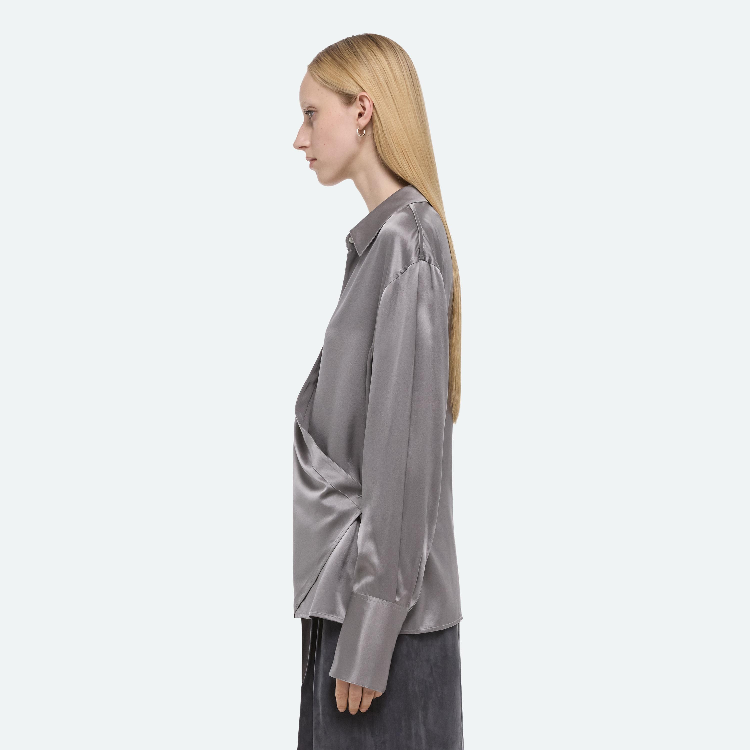 RELAXED WRAP SHIRT - 5