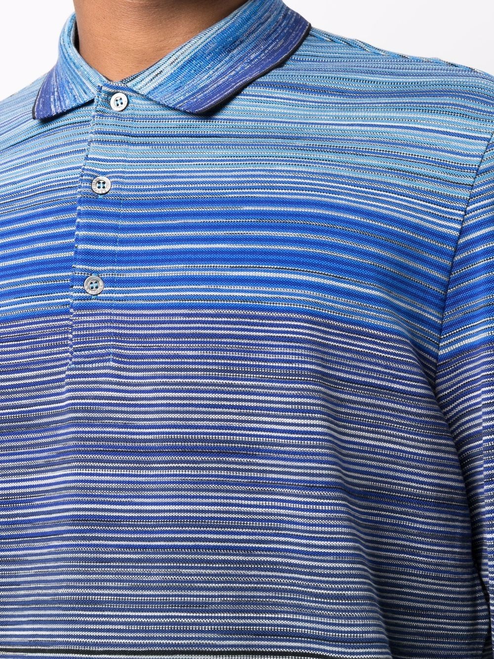 abstract-stripe polo shirt - 5