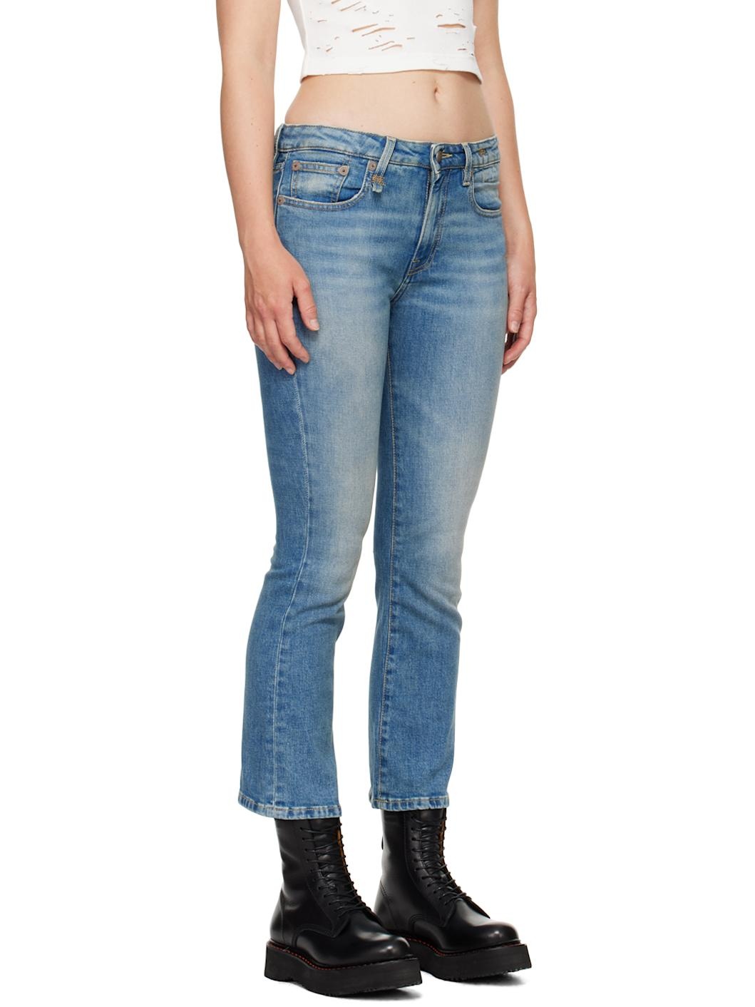 Blue Kick Fit Jeans - 2