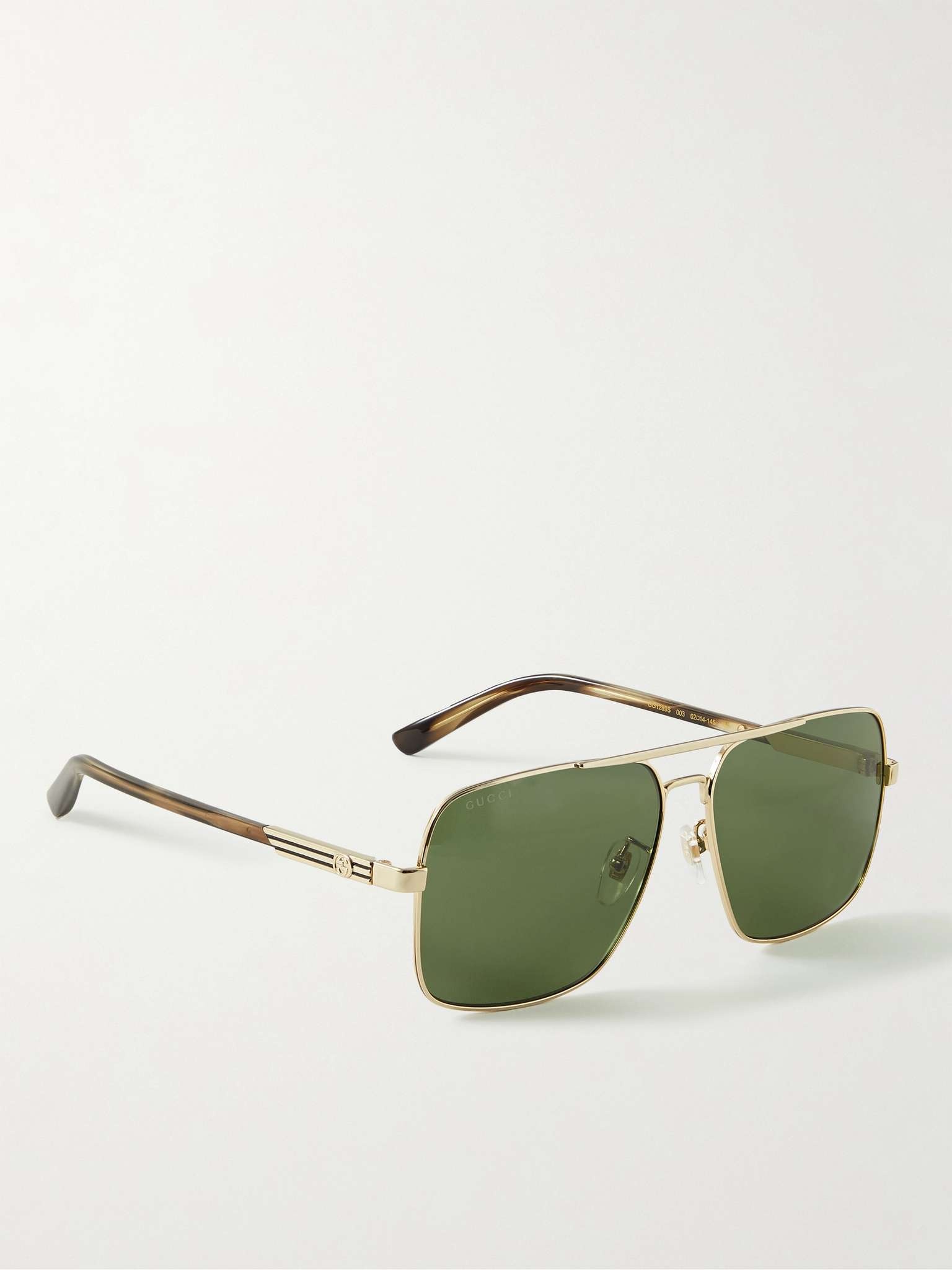 Aviator-Style Gold-Tone Sunglasses - 3