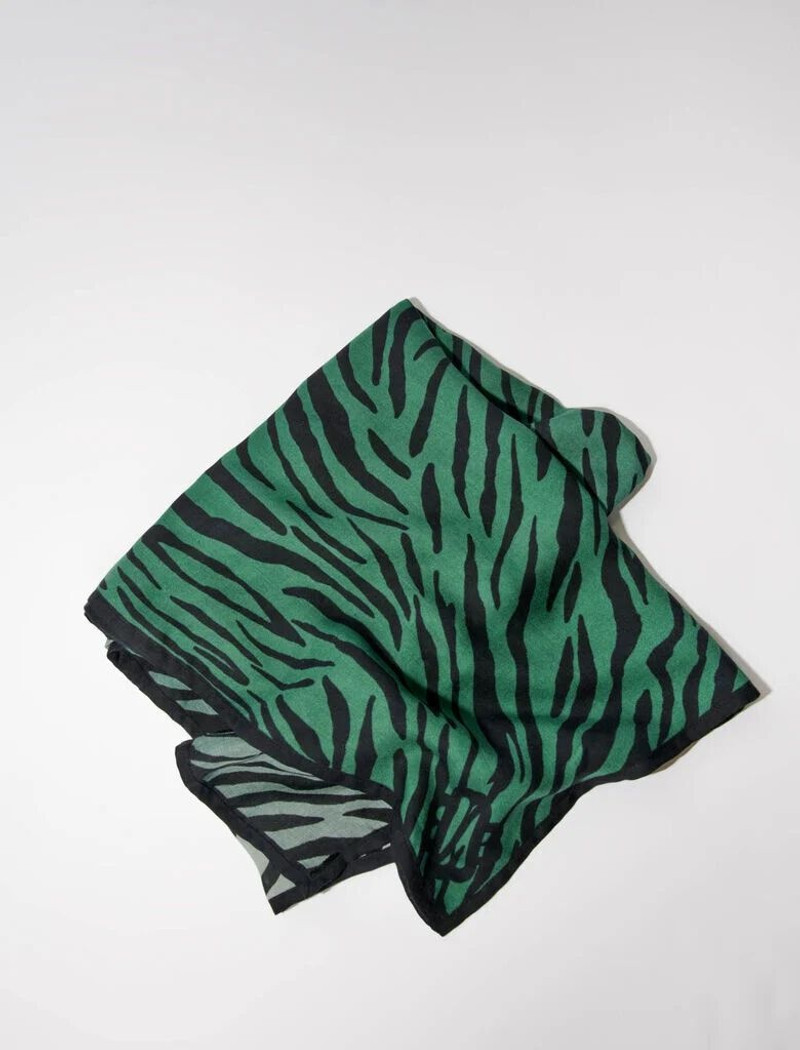 maje Zebra print scarf outlook