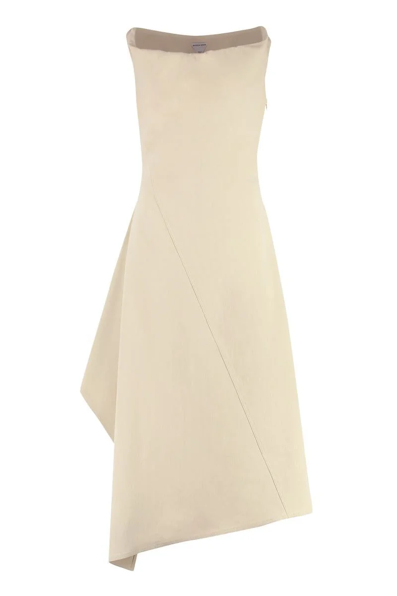 BOTTEGA VENETA COTTON MIDI-DRESS - 1