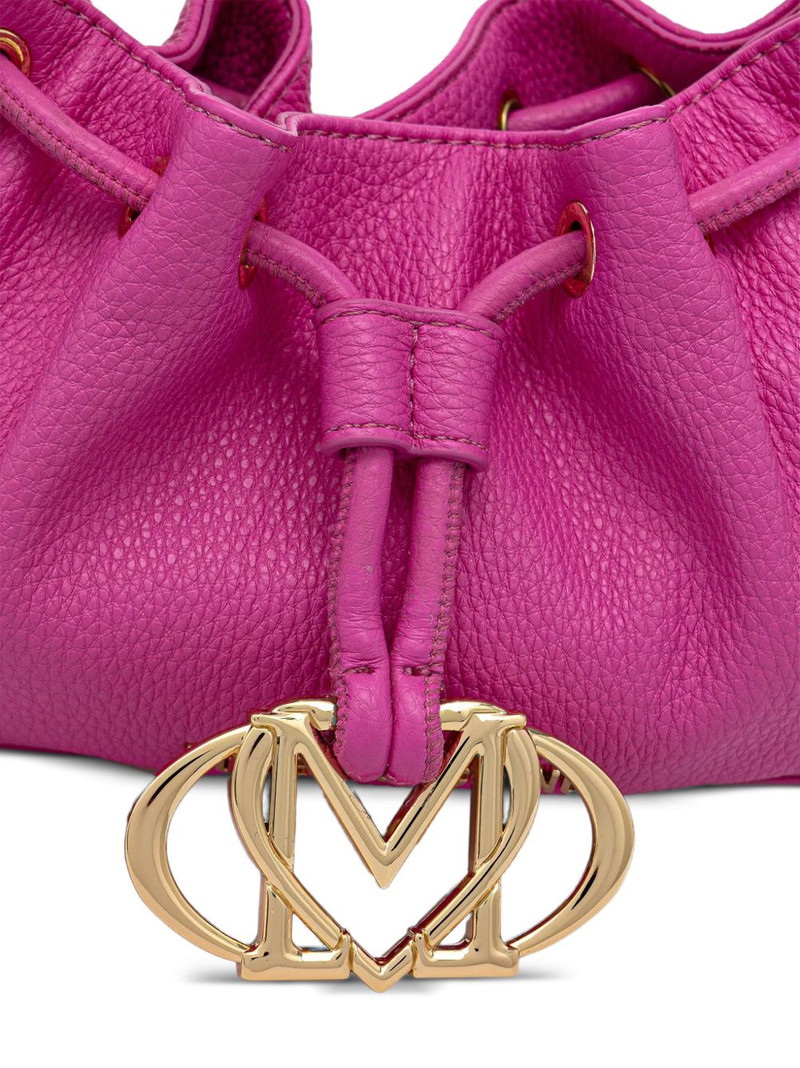drawstring logo-plaque shoulder bag 4
