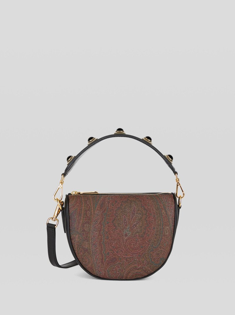 CROWN ME MINI PAISLEY HANDBAG WITH BLACK STUDS 1