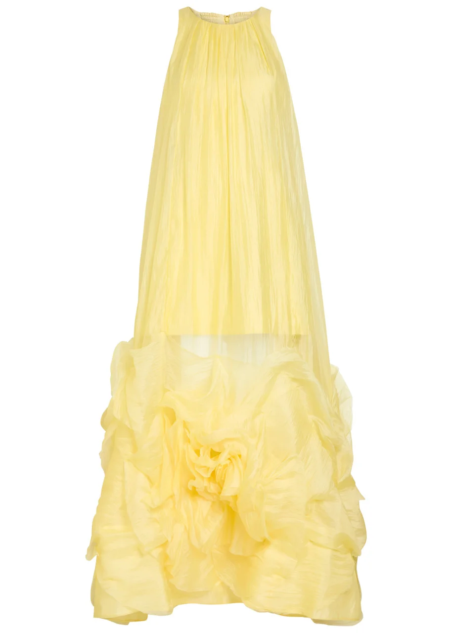 Aje Ecliptica Ruffled Chiffon Maxi Dress - 1