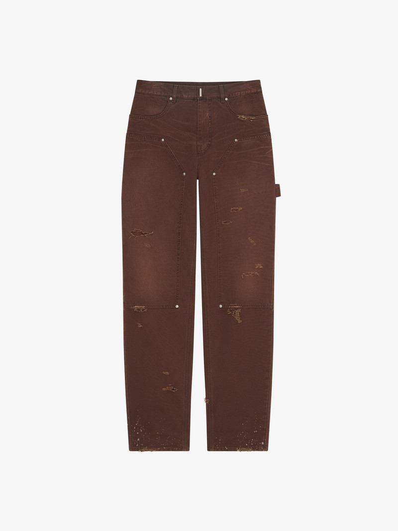 CARPENTER PANTS IN DESTROYED COTTON 1