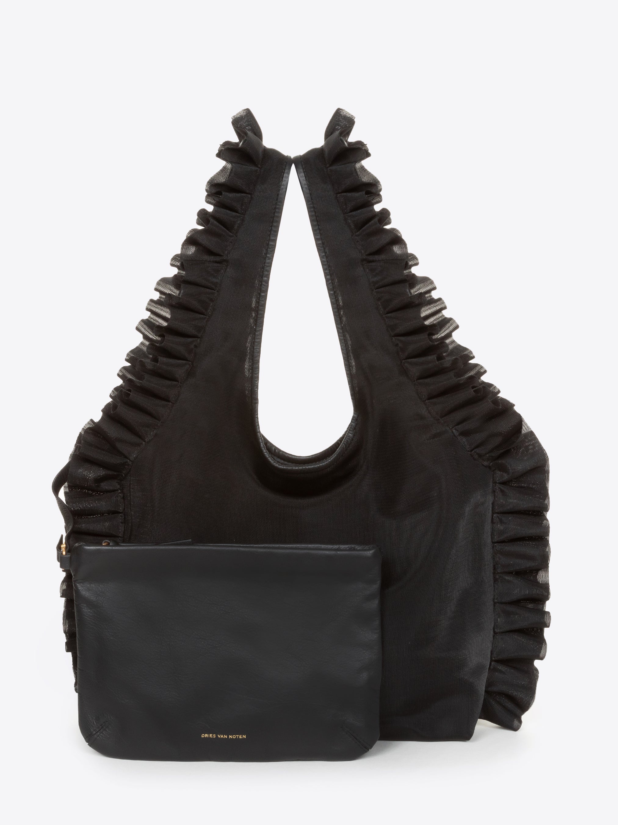 RUFFLED TOTE BAG - 5