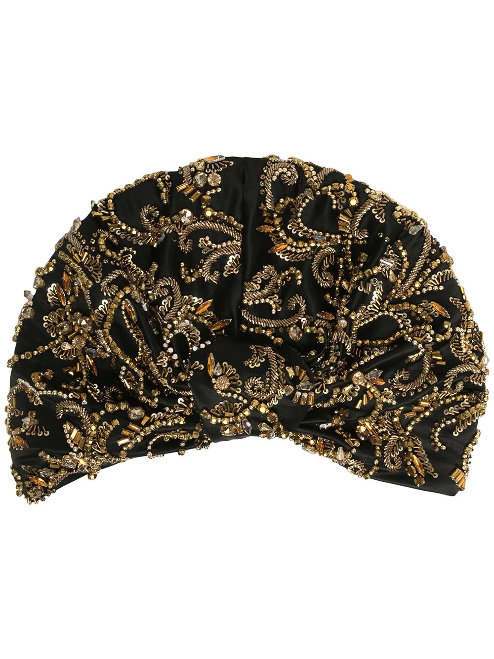 Nadira knot-front wrapped cap - 1