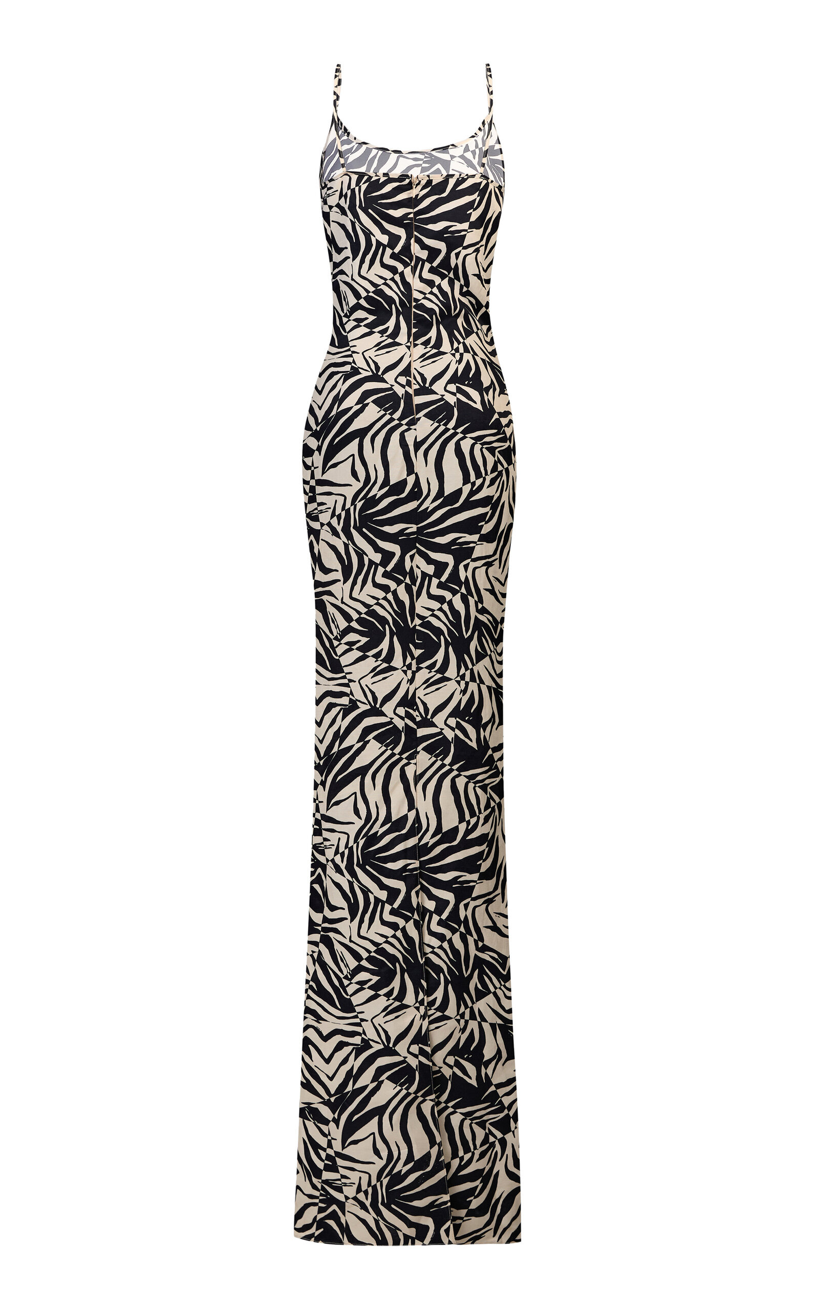 Isis Patterned Gown black/white - 5