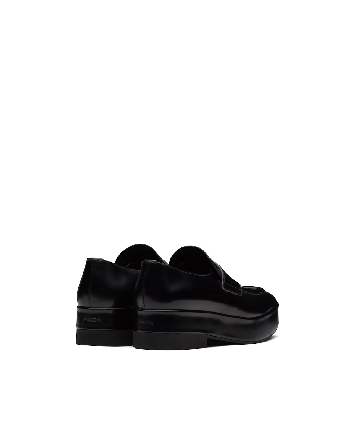 Brushed leather loafers - 4