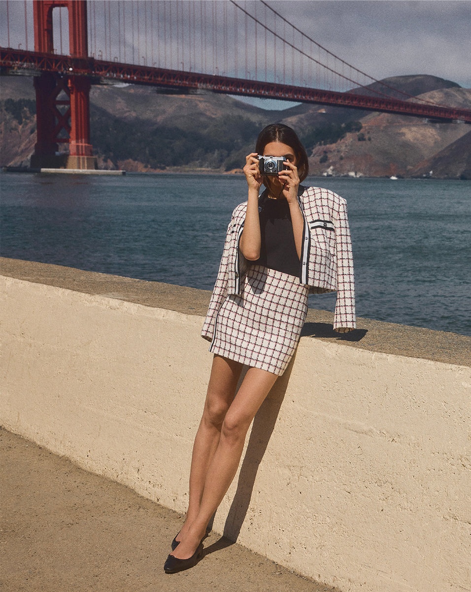 OHEMIA GRAPHIC TWEED MINISKIRT - 8