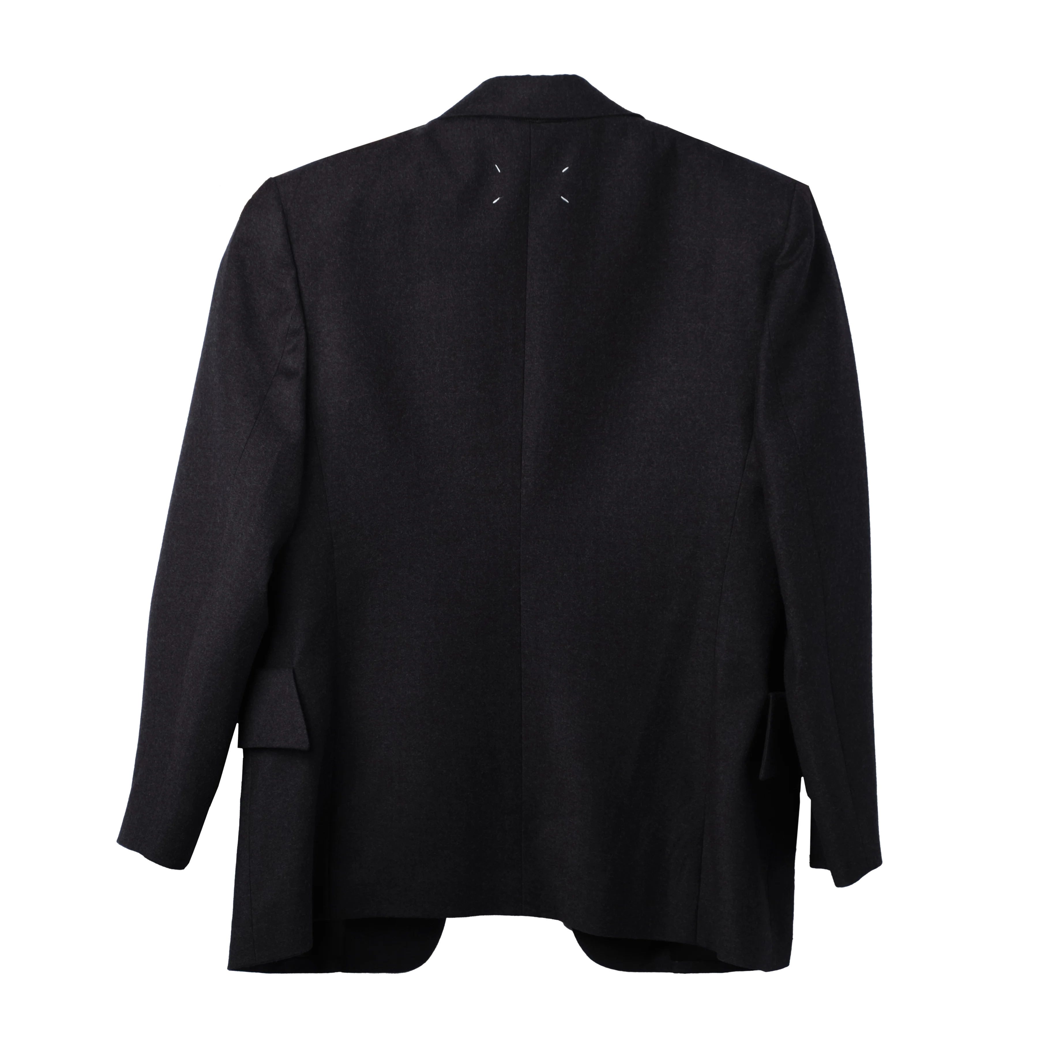Maison Margiela Runway Wool Flannel Blazer Gray - 2