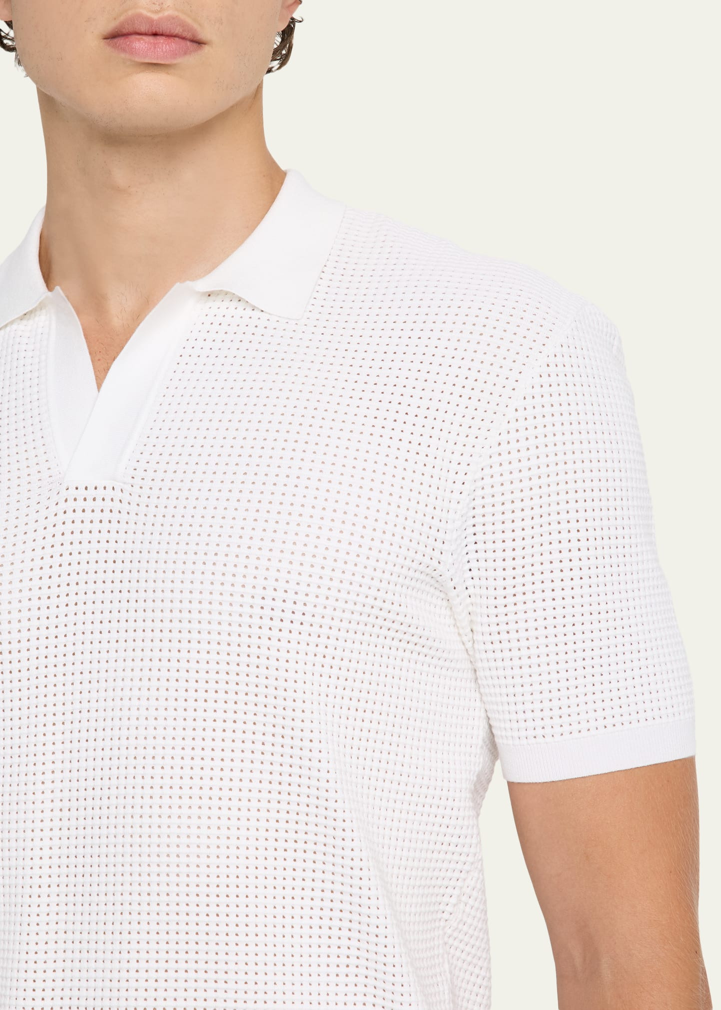 Men's Roddy Mesh Stitch Polo Shirt - 5