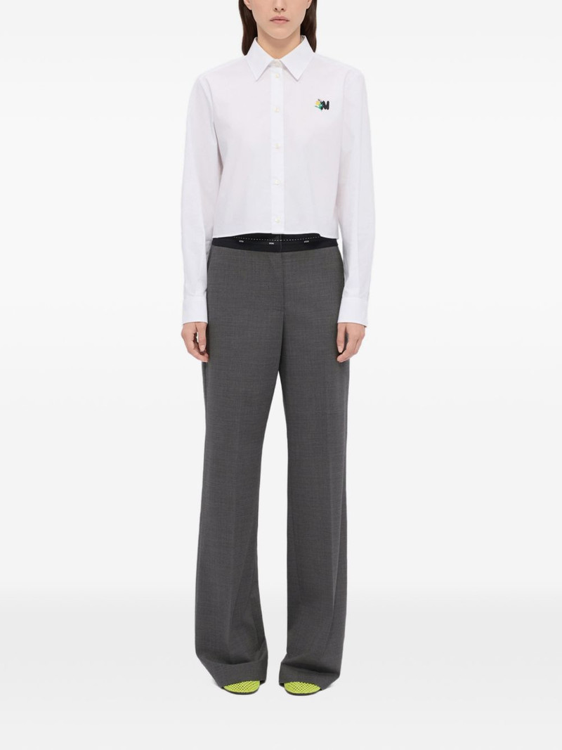 MSGM wide-leg waistband trousers outlook