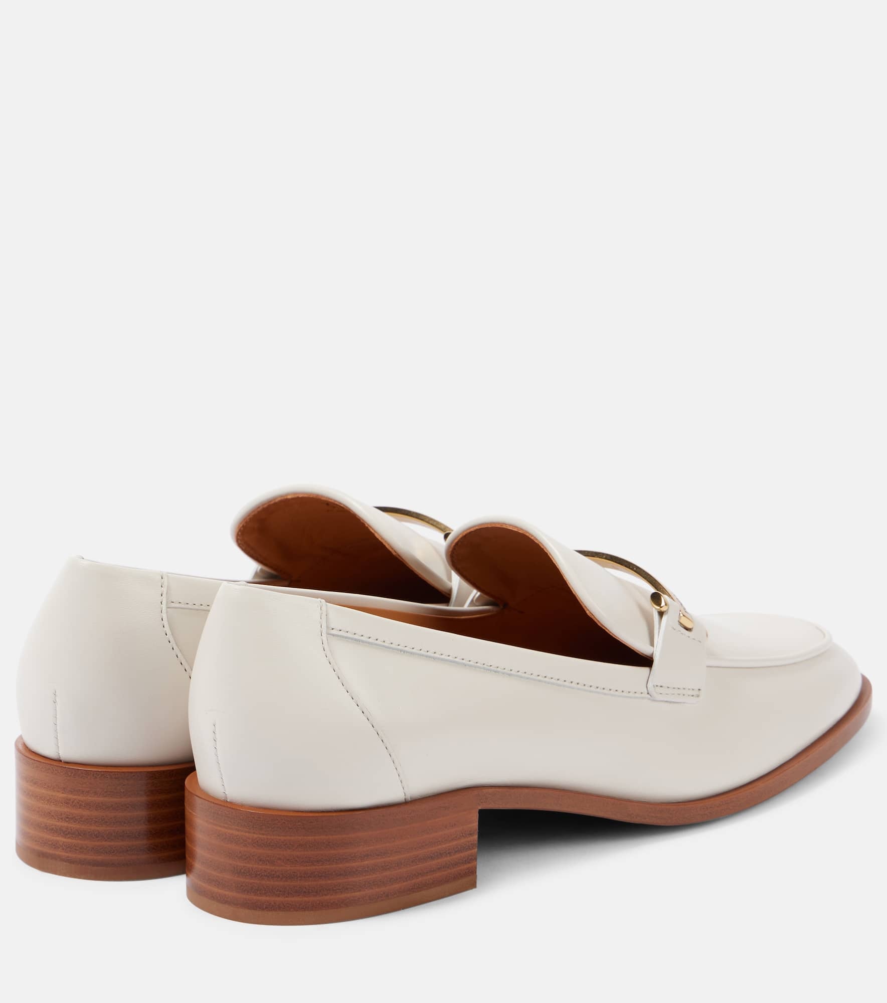 Leather loafer pumps - 2