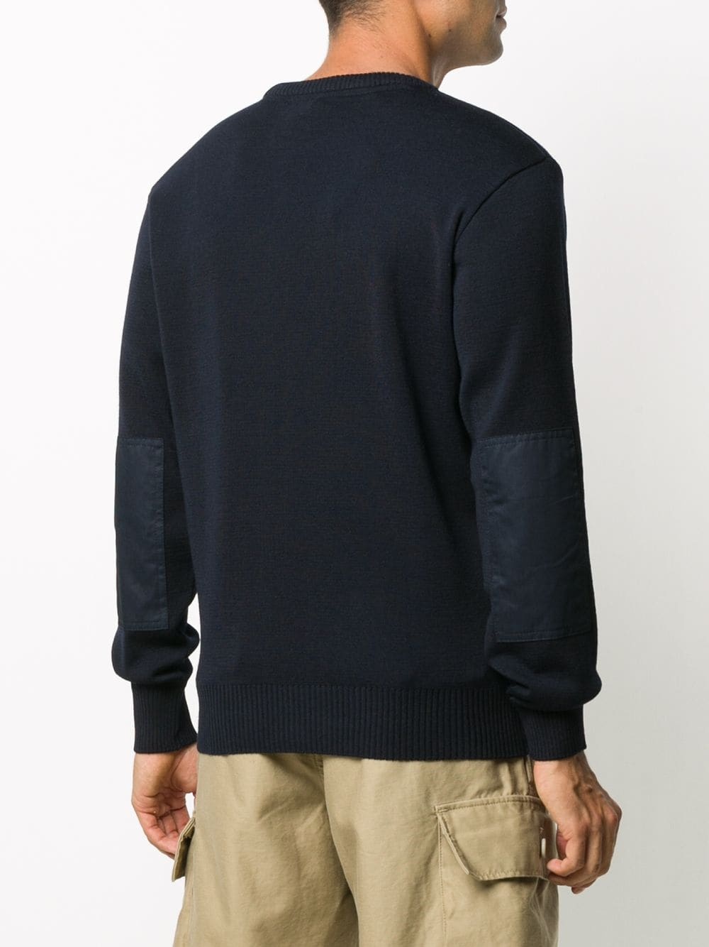 logo patch rib-trimmed jumper - 4