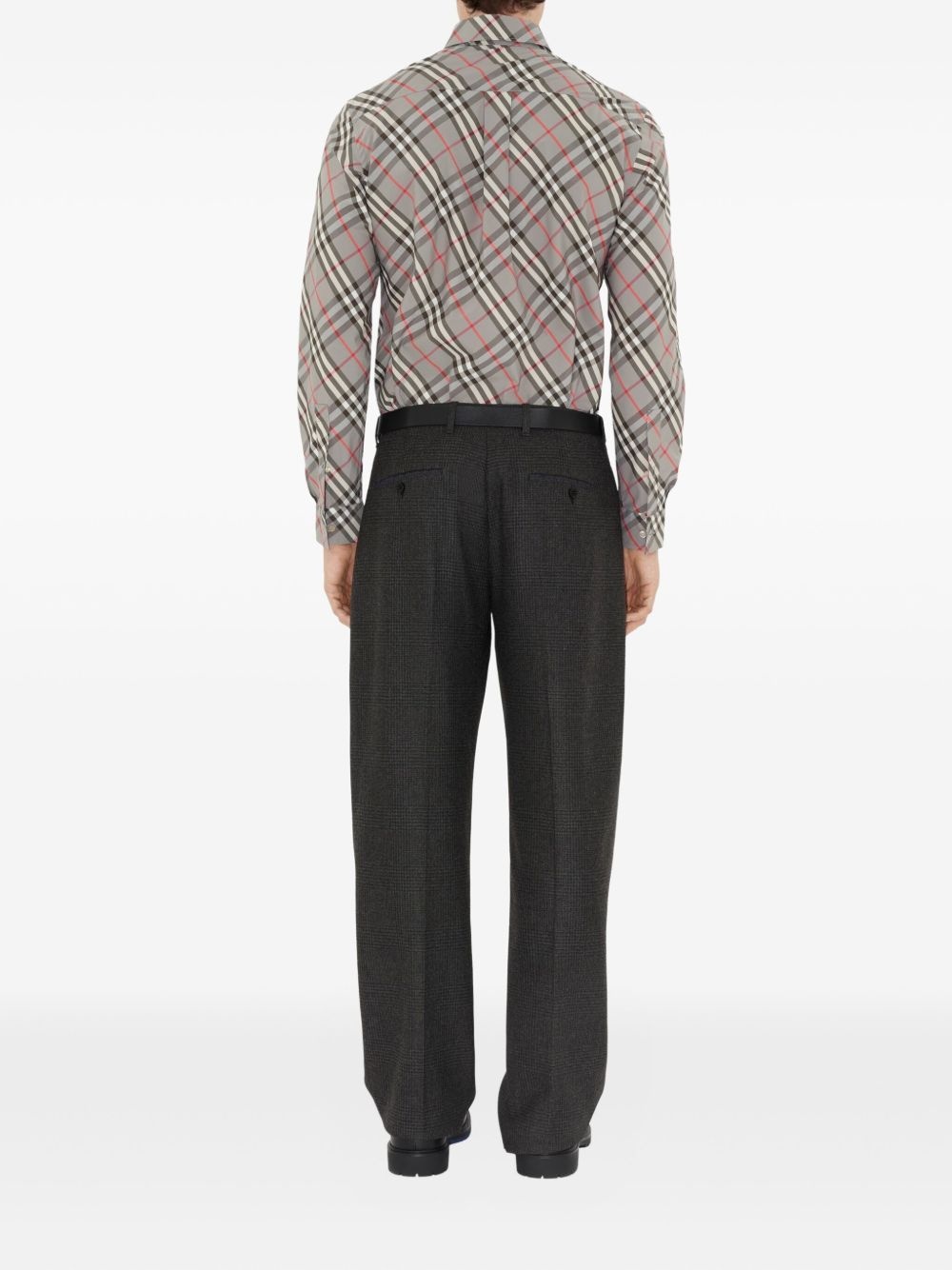 checked cotton shirt - 4