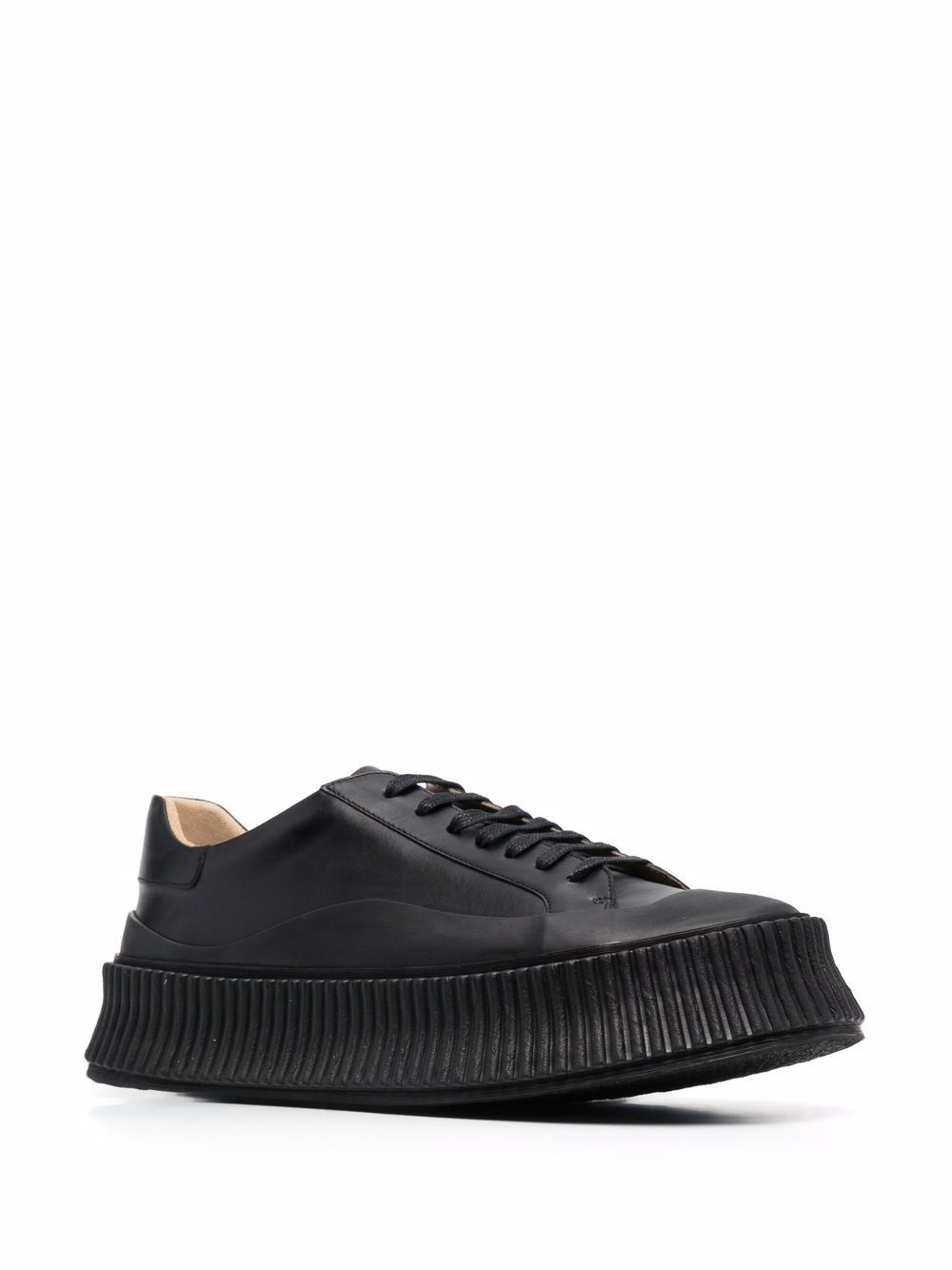 leather platform sneakers - 2