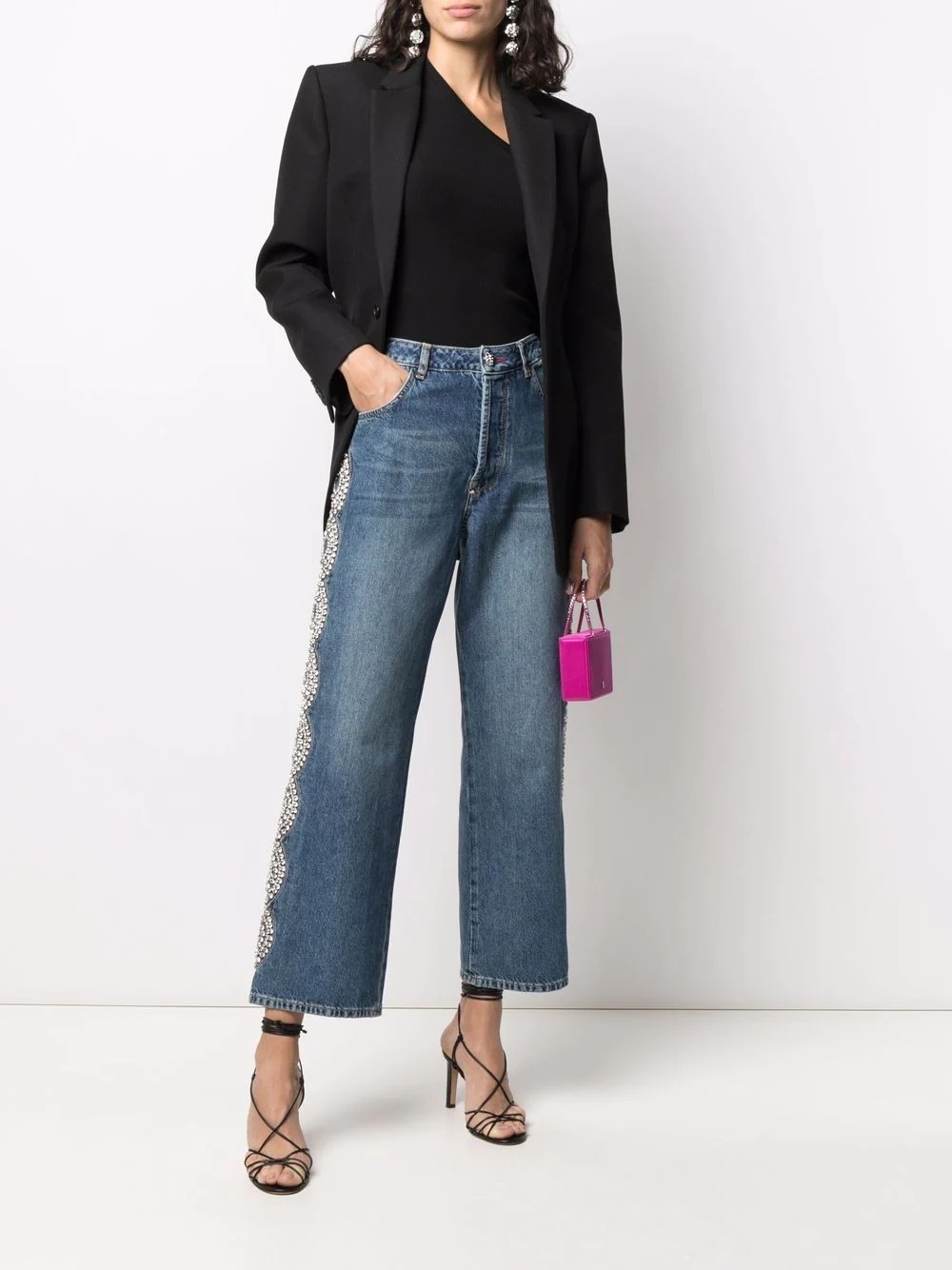 Crystal Cable wide-leg jeans - 2