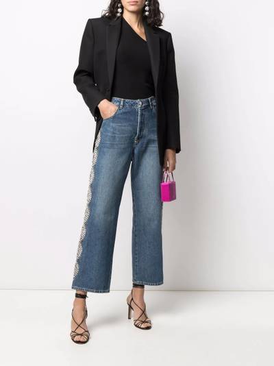 PHILIPP PLEIN Crystal Cable wide-leg jeans outlook