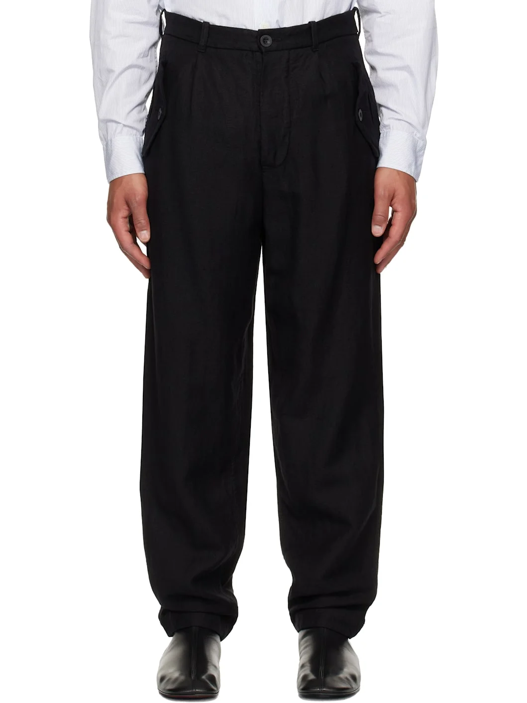 Black Hiroshi Trousers - 1