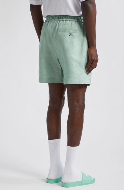 Palm Angels Classic Linen Drawstring Shorts outlook