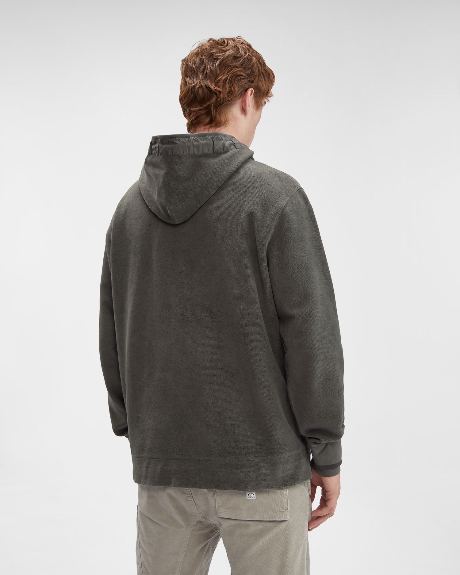 CP COMPANY｜HOOD/ZIP-UP (Reverse Brushed & Emerized Diag C.P. Company Reverse Brushed & Emerized Diag. Fleece Zipped