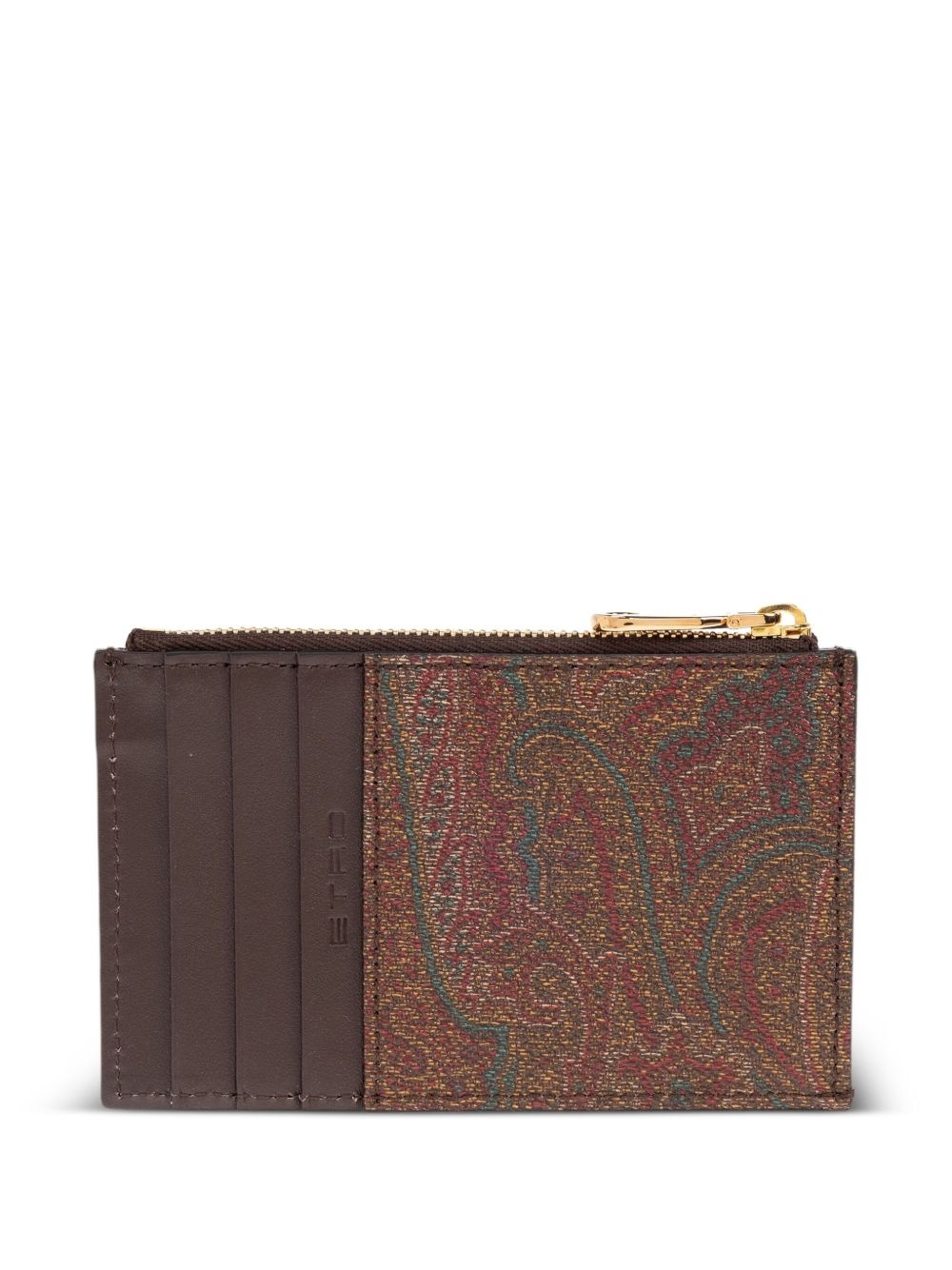 paisley-pattern card holder - 2