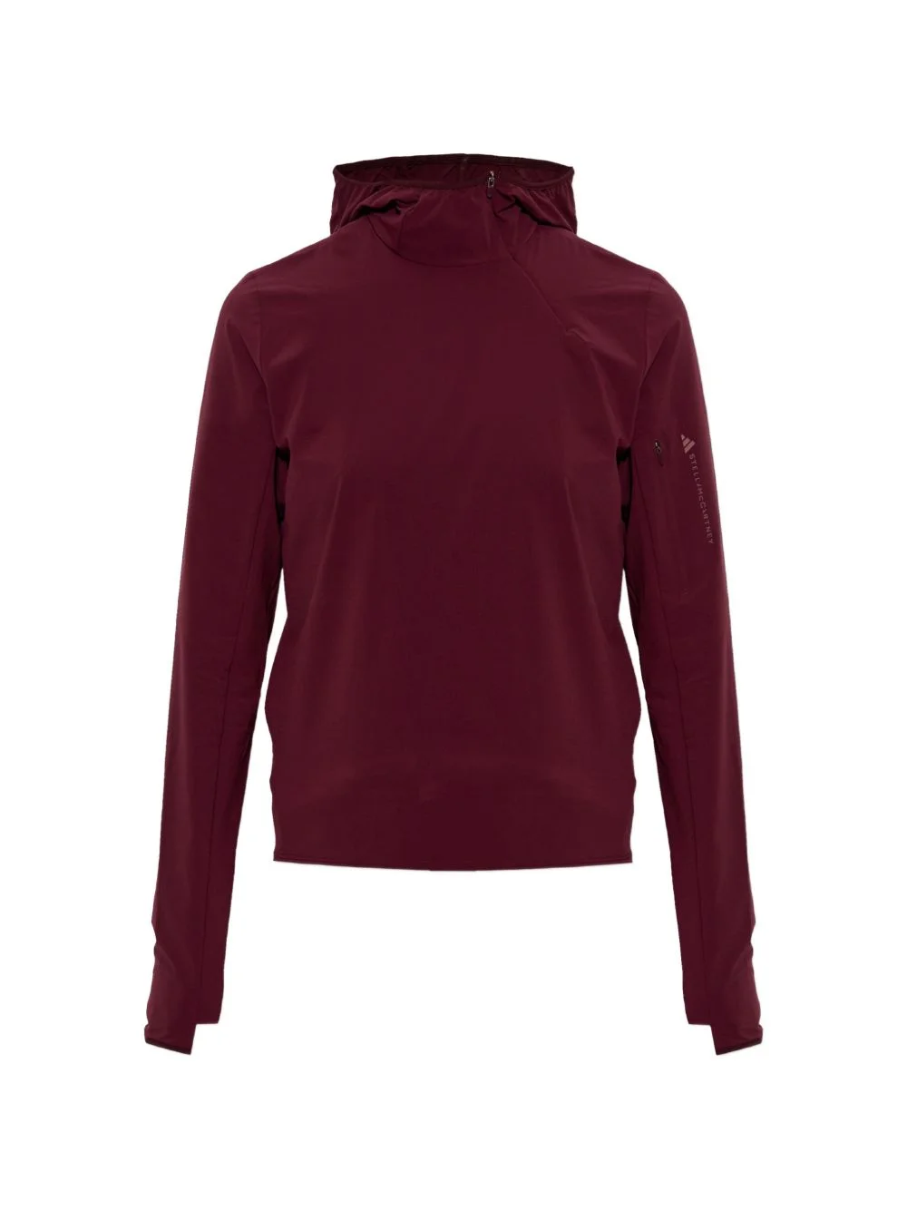 x Stella McCartney cut-out logo-print hoodie - 1
