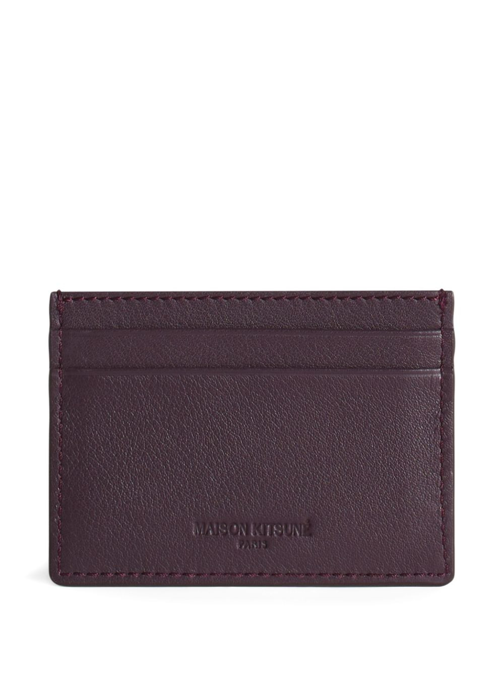 embossed leather card holder - 2