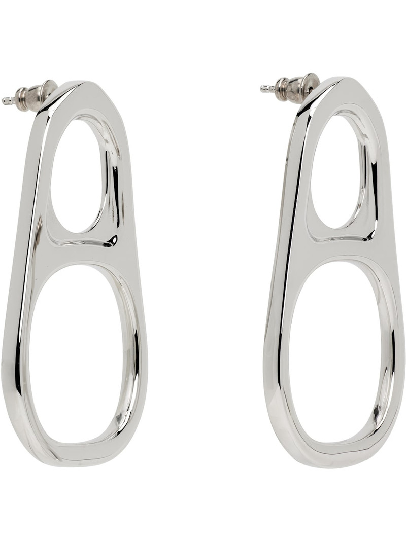 Jean Paul Gaultier 'The Silver-Toned Ring-Pull' Earrings outlook