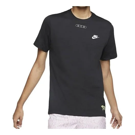 Nike Sportswear Printing Short Sleeve 'Beaverton Black' CT6541-010 - 1