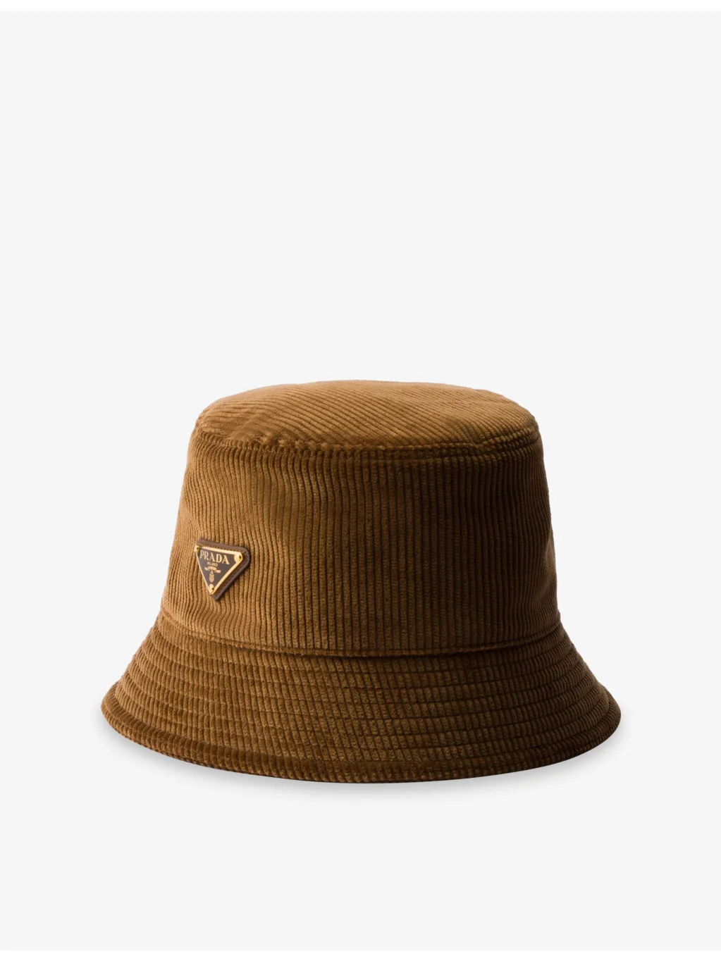 Logo-Plaque Corduroy Bucket Hat - 1