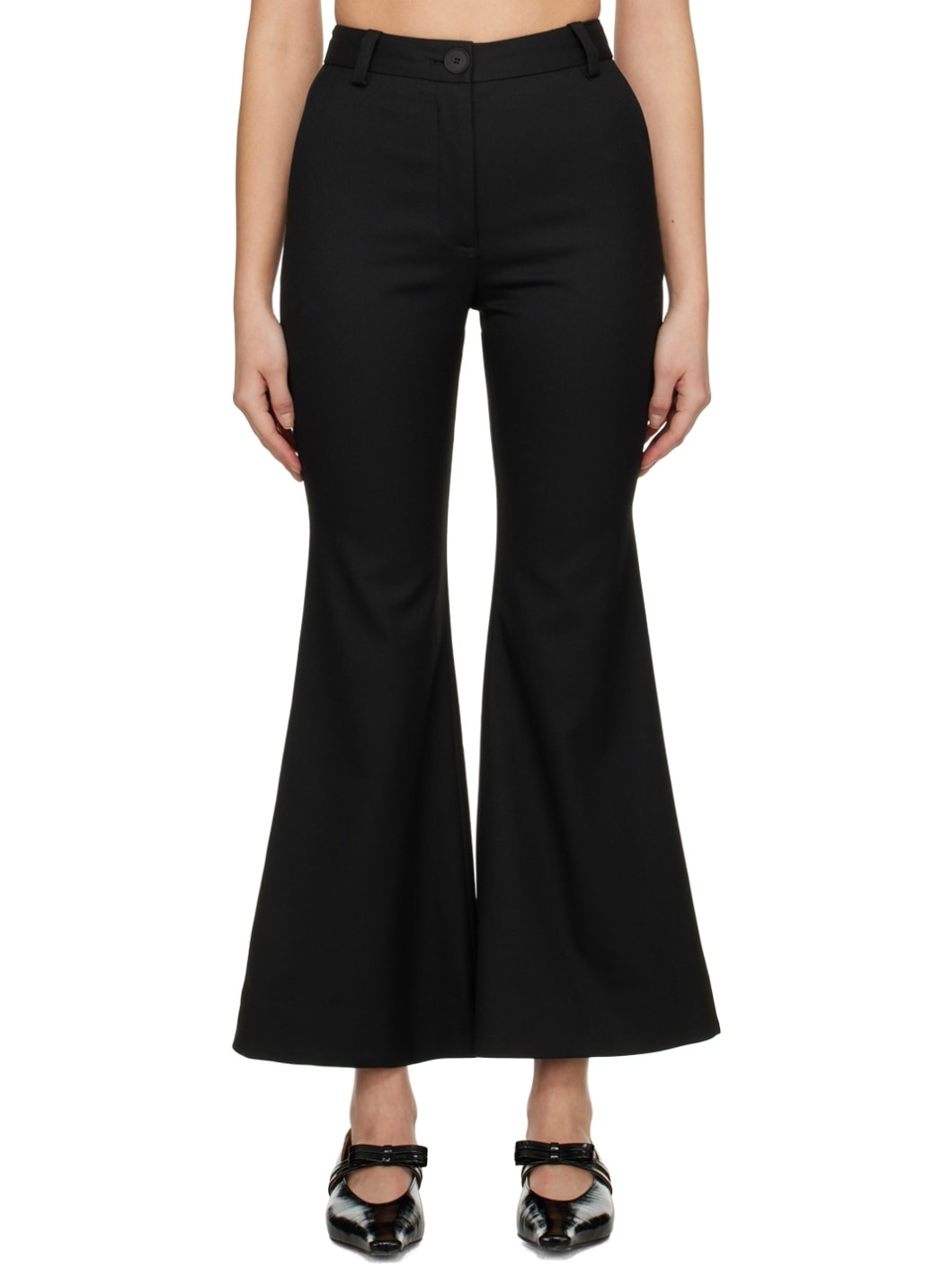 BY MALENE BIRGER Black Carass Trousers | REVERSIBLE