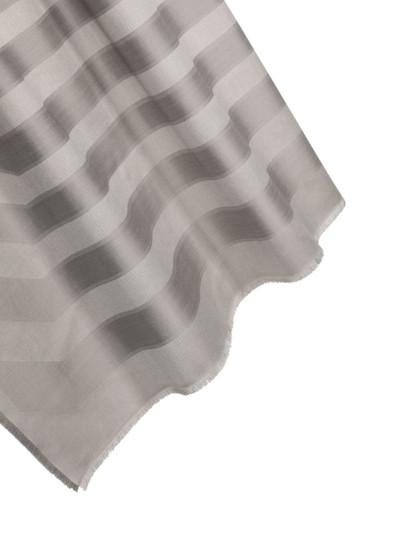 Lanvin jacquard-logo striped scarf outlook