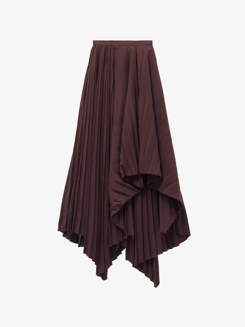 Asymmetric Pleated Skirt - 2