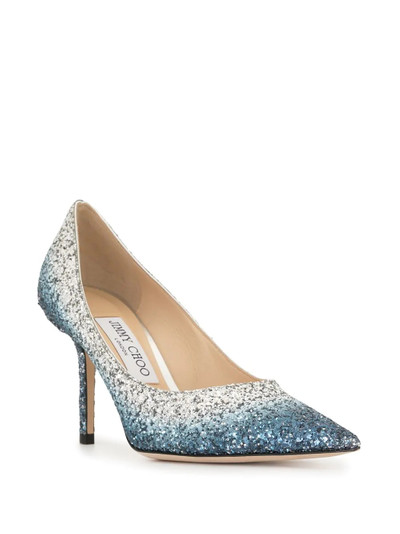 JIMMY CHOO Love 85 glitter pumps outlook