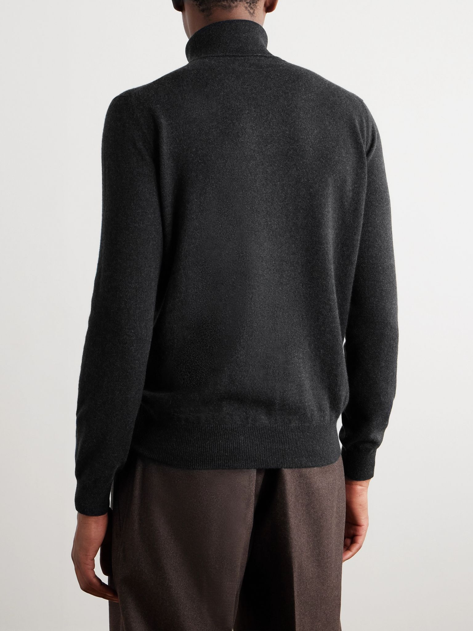 Cashmere Rollneck Sweater Charcoal - 4