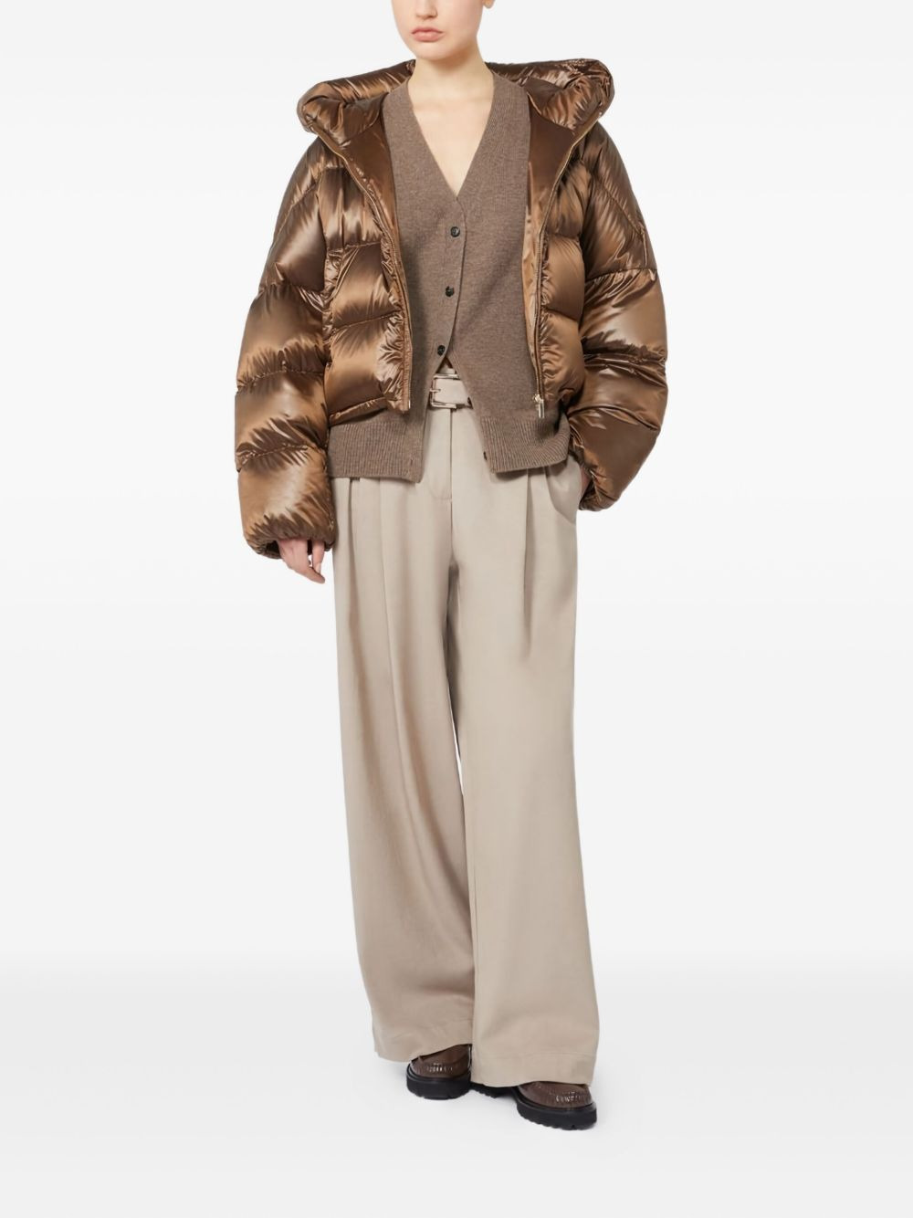 V-neck buttoned-up cardigan - 2
