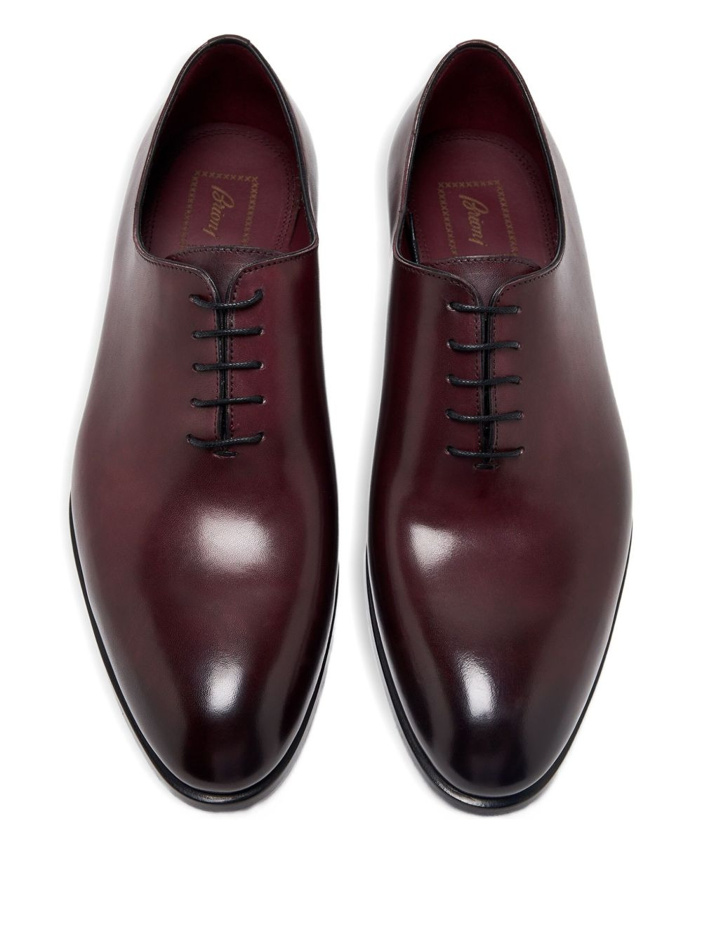 leather lace-up oxford shoes - 3
