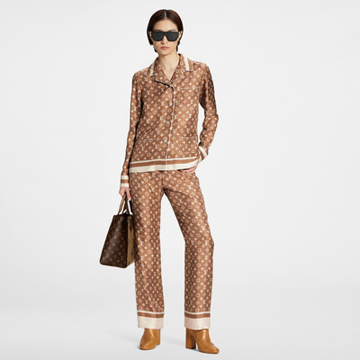 Louis Vuitton Stripe Accent Monogram Pajama Pants outlook